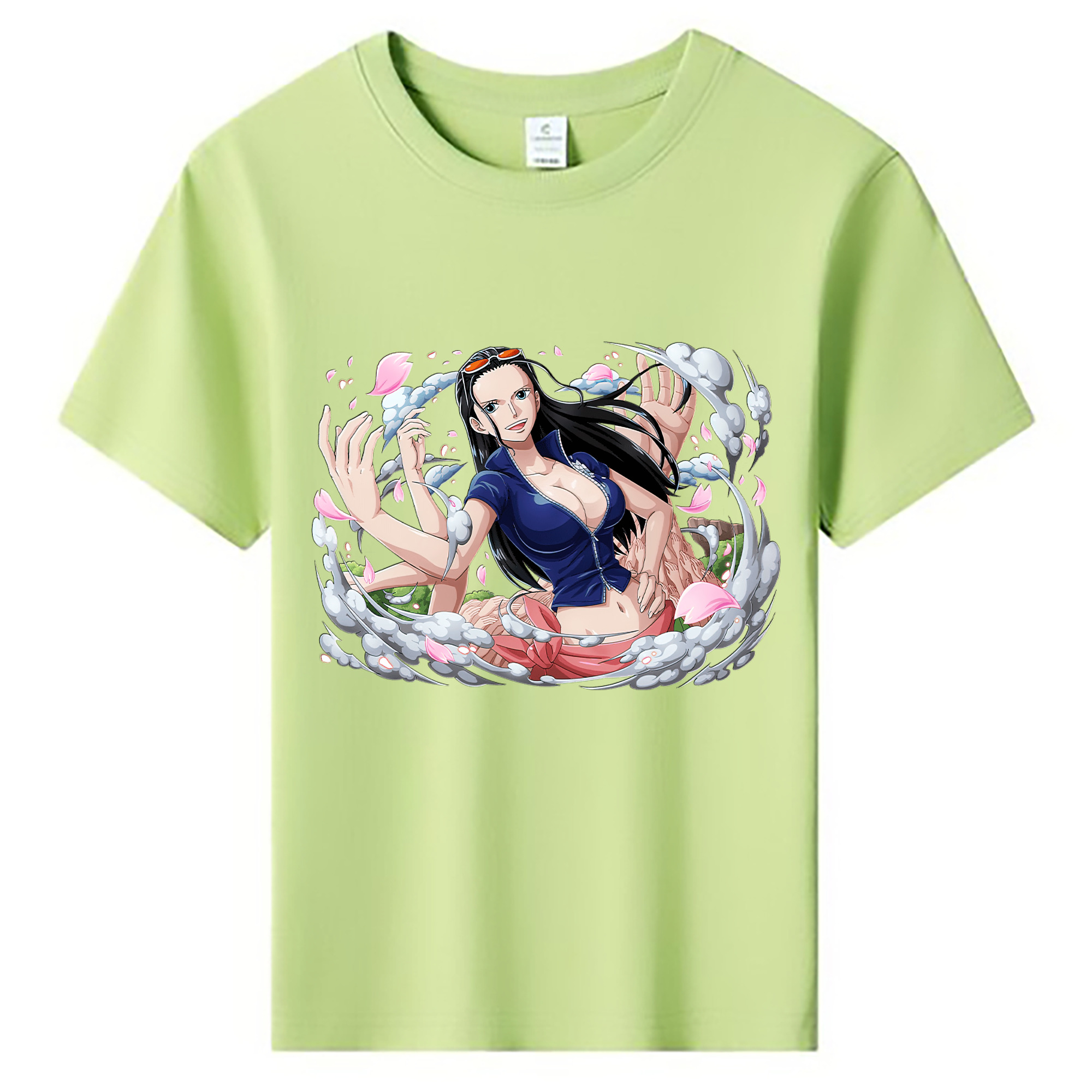 ワンピース ニコ・ロビン ONE PIECE Nico Robin 綿100％キッズTシャツ（フロントプリント）